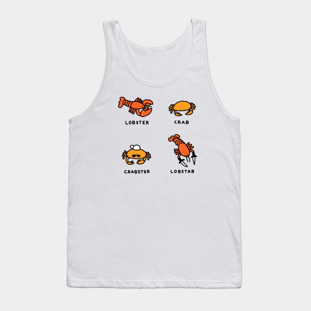 Lobster + Crab Tank Top by obinsun